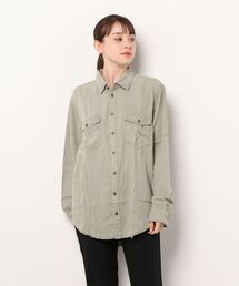 OneTeaspoon. LIBERTY SHIRT WASHED (ワンティースプーン リバティシャツ ウォッシュド)(カーキ)(Women's)(21843)