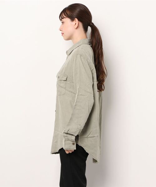 One Tea spoon(ワンティースプーン)の「OneTeaspoon. LIBERTY SHIRT WASHED (ワンティースプーン リバティシャツ ウォッシュド)(カーキ)(Women's)(21843)(シャツ/ブラウス・レディース・カーキ・M)」の3枚目の写真
