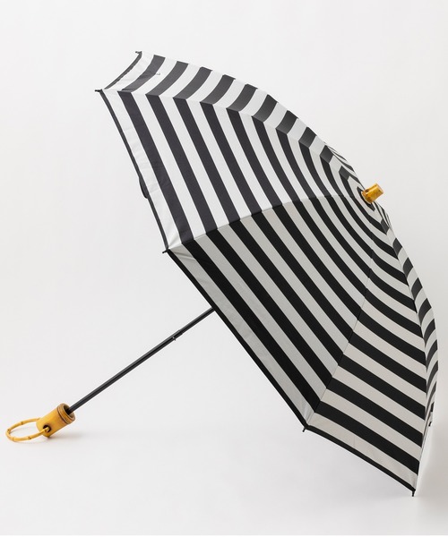 OMNES(オムネス)の「晴雨兼用傘(UV加工)日傘 手開き 折りたたみ(折りたたみ傘・レディース・ブラック/ベージュ/ホワイト系その他・FREE)」の1枚目の写真