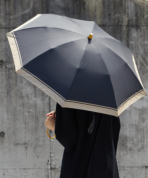 OMNES(オムネス)の「晴雨兼用傘(UV加工)日傘 手開き 折りたたみ(折りたたみ傘・レディース・ブラック/ベージュ/ホワイト系その他・FREE)」の20枚目の写真