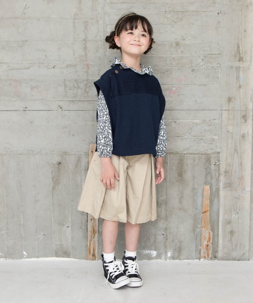 RAGMART（ラグマート）の「サイドオープンベスト（ベスト・キッズ・ネイビー/ピンク・90cm/95cm/80ｃｍ）」の4枚目の写真