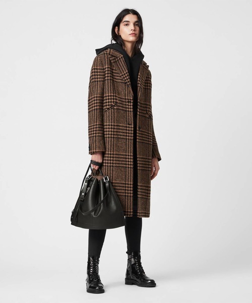 ALLSAINTS（オールセインツ）の「LEAR LEATHER BACKPACK | LEAR レザー バックパック（バックパック/リュック・レディース・ブラック・ONE SIZE）」の8枚目の写真