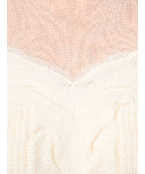 LAGUNAMOON（ラグナムーン）の「シアーケーブルニットプルオーバー（ニット/セーター・レディース・ブラック/アイボリー/モカ・FREE）」の16枚目の写真