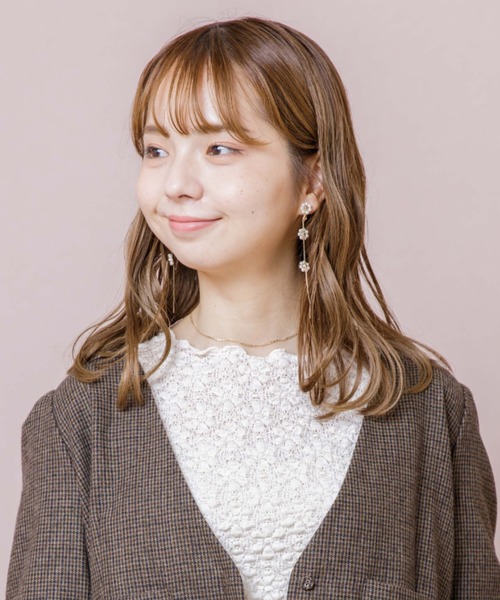 flower（フラワー）の「ゴールドパーリーフルールイヤリング（イヤリング・レディース・ゴールド・FREE）」の19枚目の写真