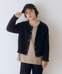green label relaxing | 【WEB限定】裏毛 スウェット カーディガン ロングスリーブ 100cm-160cm★★(カーディガン/ボレロ)