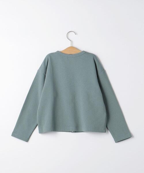 green label relaxing(グリーンレーベルリラクシング)の「【WEB限定】裏毛 スウェット カーディガン ロングスリーブ 100cm-160cm★★(カーディガン/ボレロ・キッズ・ライトブルー/オフホワイト/ブラウン/ブラック・110cm/100cm/120cm/130cm/140cm/150cm/160cm)」の22枚目の写真