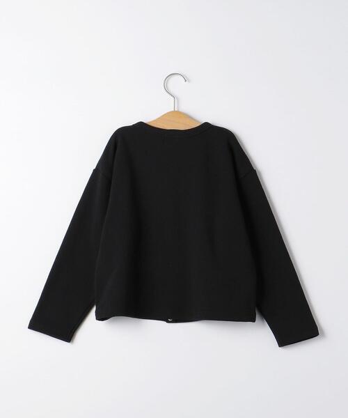 green label relaxing(グリーンレーベルリラクシング)の「【WEB限定】裏毛 スウェット カーディガン ロングスリーブ 100cm-160cm★★(カーディガン/ボレロ・キッズ・ライトブルー/オフホワイト/ブラウン/ブラック・110cm/100cm/120cm/130cm/140cm/150cm/160cm)」の13枚目の写真