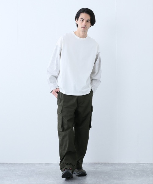 JOURNAL STANDARD J.S HOMESTEAD（ジャーナルスタンダードホームステッド）の「COLOR SLEEVES ロングスリーブ Tシャツ（Tシャツ/カットソー・メンズ・グレー/ブラック/ベージュ/グリーン・MEDIUM/LARGE）」の11枚目の写真