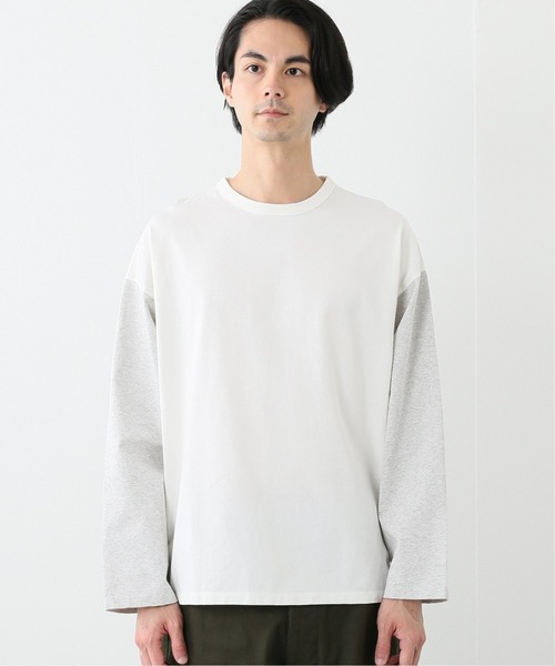 JOURNAL STANDARD J.S HOMESTEAD（ジャーナルスタンダードホームステッド）の「COLOR SLEEVES ロングスリーブ Tシャツ（Tシャツ/カットソー・メンズ・グレー/ブラック/ベージュ/グリーン・MEDIUM/LARGE）」の15枚目の写真