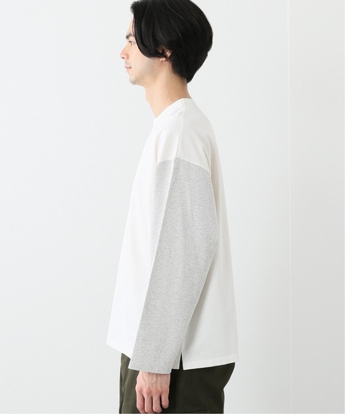 JOURNAL STANDARD J.S HOMESTEAD（ジャーナルスタンダードホームステッド）の「COLOR SLEEVES ロングスリーブ Tシャツ（Tシャツ/カットソー・メンズ・グレー/ブラック/ベージュ/グリーン・MEDIUM/LARGE）」の17枚目の写真