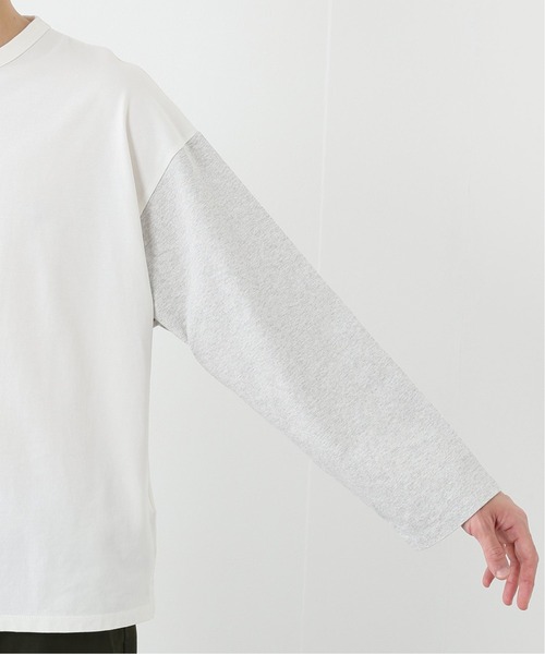 JOURNAL STANDARD J.S HOMESTEAD（ジャーナルスタンダードホームステッド）の「COLOR SLEEVES ロングスリーブ Tシャツ（Tシャツ/カットソー・メンズ・グレー/ブラック/ベージュ/グリーン・MEDIUM/LARGE）」の13枚目の写真