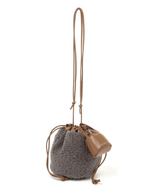 niko and...(ニコアンド)の「オリジナルセットリバーシブル巾着ショルダーバッグ(ショルダーバッグ・レディース・アイボリー/グレー/その他1/その他2/その他3・0)」の2枚目の写真