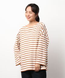 Samansa Mos2 | ボーダーバスクシャツ(Tシャツ/カットソー)