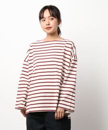 Samansa Mos2 | ボーダーバスクシャツ(Tシャツ/カットソー)