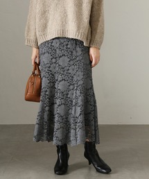 コードレースフレアスカート【手洗い可能】◆