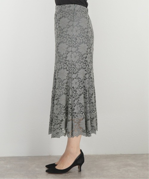 La TOTALITE（ラトータリテ）の「コードレースフレアスカート【手洗い可能】◆（スカート・レディース・チャコールグレー/ラベンダー/バーガンディー・36/38）」の20枚目の写真