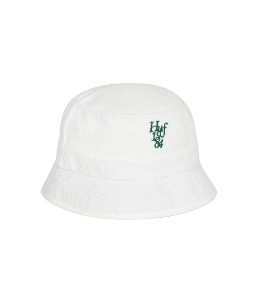 HUF(ハフ)の「1984 CORD BUCKET / HUF バケットハット バケハ(ハット・メンズ・ナチュラル/レッド系その他・S/M/L/XL)」の1枚目の写真