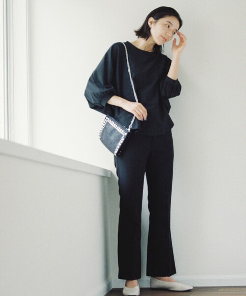 THE SHOP TK （ザ ショップ ティーケー ）の「◆【キーコーヒー/KEY COFFEE】ドルマンプルオーバー（Tシャツ/カットソー・レディース・ブラック/ブルー/ベージュ/オフホワイト・12）」の10枚目の写真