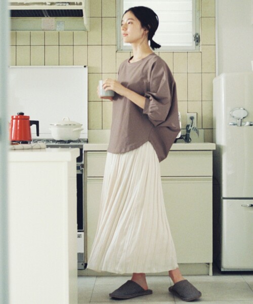 THE SHOP TK （ザ ショップ ティーケー ）の「◆【キーコーヒー/KEY COFFEE】ドルマンプルオーバー（Tシャツ/カットソー・レディース・ブラック/ブルー/ベージュ/オフホワイト・12）」の18枚目の写真