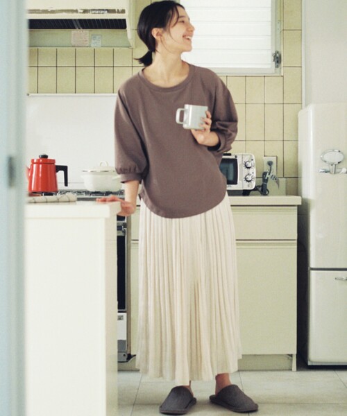 THE SHOP TK （ザ ショップ ティーケー ）の「◆【キーコーヒー/KEY COFFEE】ドルマンプルオーバー（Tシャツ/カットソー・レディース・ブラック/ブルー/ベージュ/オフホワイト・12）」の22枚目の写真