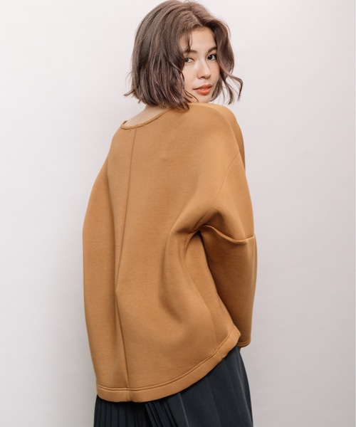 refinedworks（リファインドワークス）の「ダンボール袖立体プルオーバー（Tシャツ/カットソー・レディース・チャコールグレー/グレー系その他/キャメル・FREE）」の20枚目の写真