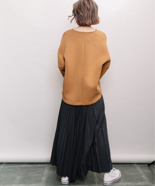 refinedworks（リファインドワークス）の「ダンボール袖立体プルオーバー（Tシャツ/カットソー・レディース・チャコールグレー/グレー系その他/キャメル・FREE）」の19枚目の写真