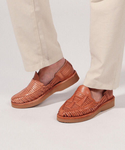 【試着のみ】yuketenユケテン シャギー スリッポン 37 箱有り YUKETEN（ユケテン）の「YUKETEN レザーデザインスリッポン