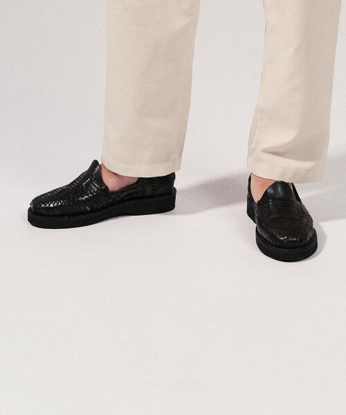 YUKETEN（ユケテン）の「YUKETEN レザーデザインスリッポン