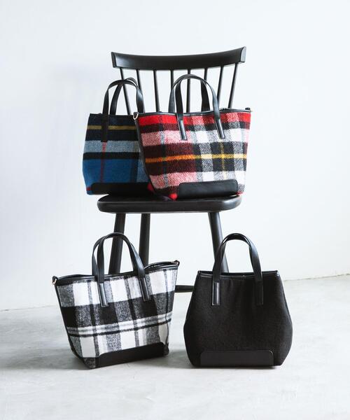 green label relaxing（グリーンレーベルリラクシング）の「チェックトートバッグ（トートバッグ・レディース・ブラック/その他1/その他2/その他3・FREE）」の10枚目の写真