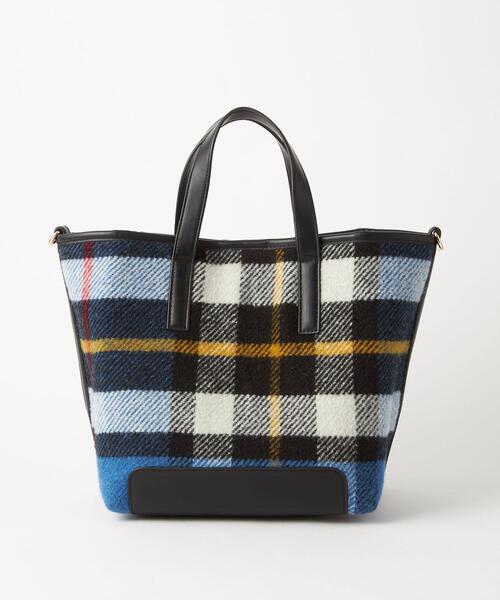 green label relaxing（グリーンレーベルリラクシング）の「チェックトートバッグ（トートバッグ・レディース・ブラック/その他1/その他2/その他3・FREE）」の14枚目の写真