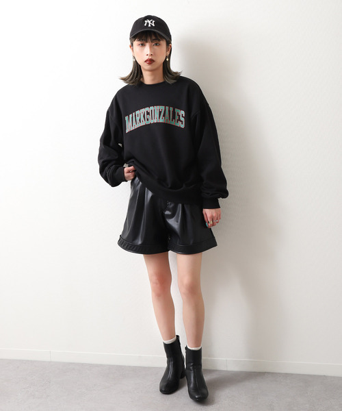 Mark Gonzales（マーク・ゴンザレス）の「【別注】【Mark Gonzales】カレッジロゴスウェット（スウェット・レディース・ブルーグレー/ホワイト/ネイビー/杢グレー/ブラック・LARGE/X-LARGE/MEDIUM）」の18枚目の写真