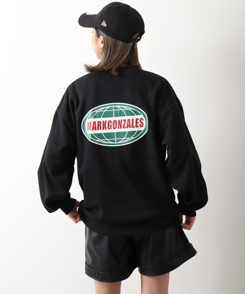 Mark Gonzales（マーク・ゴンザレス）の「【別注】【Mark Gonzales】カレッジロゴスウェット（スウェット・レディース・ブルーグレー/ホワイト/ネイビー/杢グレー/ブラック・LARGE/X-LARGE/MEDIUM）」の19枚目の写真