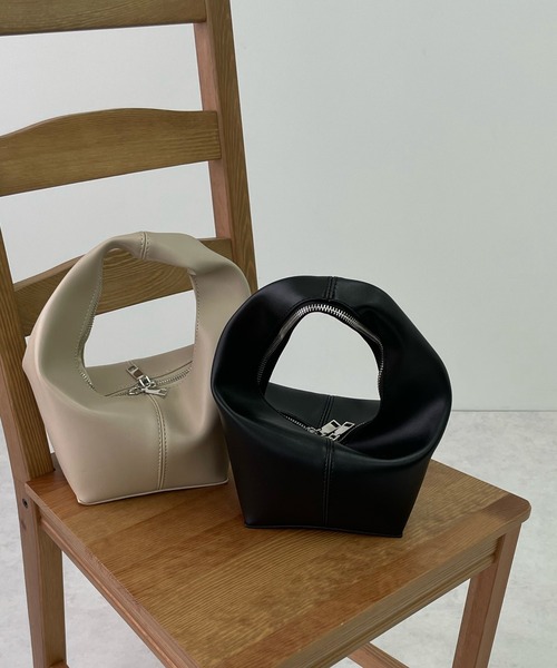 LE MORE（リモア）の「ワンハンドルミニバッグ（ハンドバッグ・レディース・アイボリー/ブラック・FREE）」の13枚目の写真