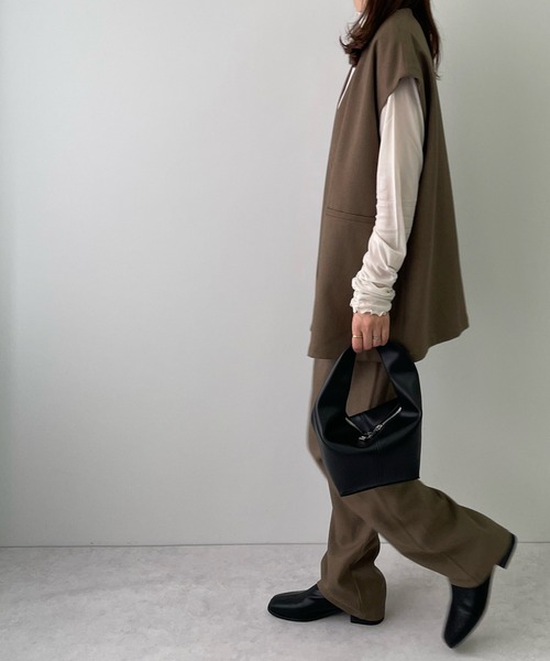 LE MORE（リモア）の「ワンハンドルミニバッグ（ハンドバッグ・レディース・アイボリー/ブラック・FREE）」の10枚目の写真