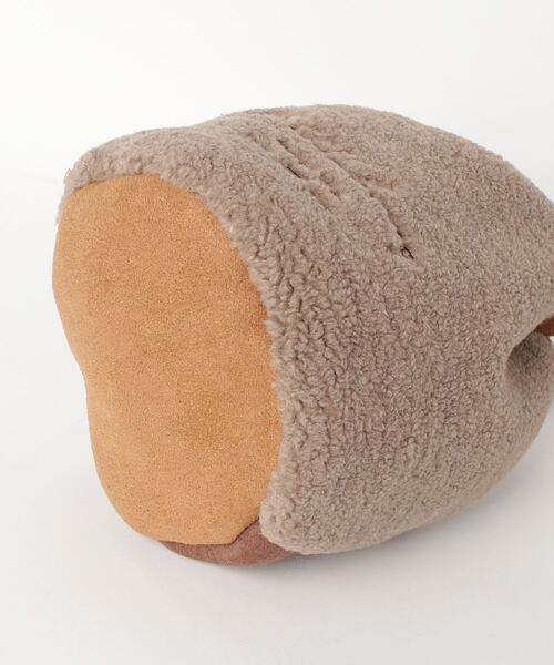 BILLABONG(ビラボン)の「BILLABONG レディース ECO MOUTON MINI DRAW バッグ 【2021年秋冬モデル】/ビラボンモコモコボア巾着(きんちゃく)バッグ(ハンドバッグ・レディース・ベージュ/ブラウン・FREE)」の4枚目の写真