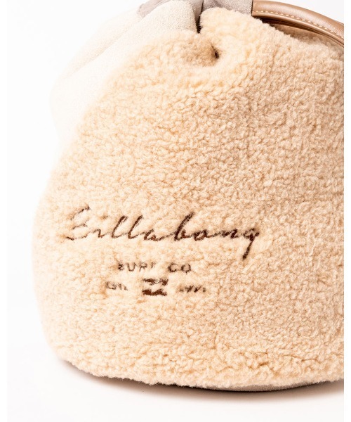 BILLABONG(ビラボン)の「BILLABONG レディース ECO MOUTON MINI DRAW バッグ 【2021年秋冬モデル】/ビラボンモコモコボア巾着(きんちゃく)バッグ(ハンドバッグ・レディース・ベージュ/ブラウン・FREE)」の18枚目の写真