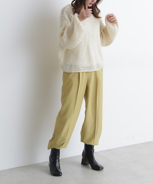 FREE'S MART(フリーズマート)の「【Sシリーズ対応】ヘムボタンストレートパンツ(その他パンツ・レディース・イエロー/グリーン/ブラック/ブラウン・SMALL/MEDIUM)」の13枚目の写真