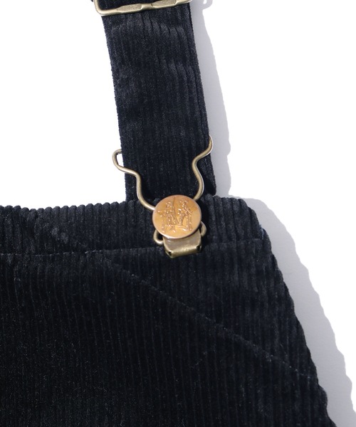 YOUNG&OLSEN The DRYGOODS STORE(ヤングアンドオルセン)の「YOUNG & OLSEN/ヤングアンドオルセン ORGANIC CORD SIMPLE SALOPETTE オーバーオール コーデュロイ パンツ 足長効果(サロペット/オーバーオール・レディース・ブラック/キャメル・1)」の6枚目の写真