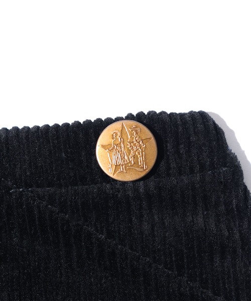 YOUNG&OLSEN The DRYGOODS STORE(ヤングアンドオルセン)の「YOUNG & OLSEN/ヤングアンドオルセン ORGANIC CORD SIMPLE SALOPETTE オーバーオール コーデュロイ パンツ 足長効果(サロペット/オーバーオール・レディース・ブラック/キャメル・1)」の9枚目の写真