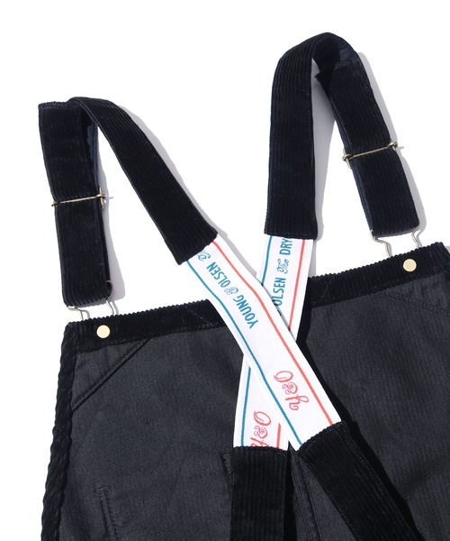 YOUNG&OLSEN The DRYGOODS STORE(ヤングアンドオルセン)の「YOUNG & OLSEN/ヤングアンドオルセン ORGANIC CORD SIMPLE SALOPETTE オーバーオール コーデュロイ パンツ 足長効果(サロペット/オーバーオール・レディース・ブラック/キャメル・1)」の12枚目の写真