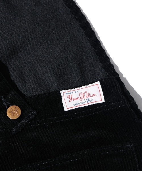 YOUNG&OLSEN The DRYGOODS STORE(ヤングアンドオルセン)の「YOUNG & OLSEN/ヤングアンドオルセン ORGANIC CORD SIMPLE SALOPETTE オーバーオール コーデュロイ パンツ 足長効果(サロペット/オーバーオール・レディース・ブラック/キャメル・1)」の13枚目の写真