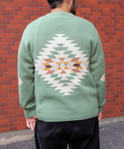 PENDLETON(ペンドルトン)の「クールネックプルオーバーニット(ニット/セーター・メンズ・ブラック/グリーン/アイボリー/ブラック系その他・S/M/L)」の4枚目の写真