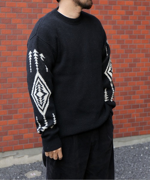 PENDLETON(ペンドルトン)の「クールネックプルオーバーニット(ニット/セーター・メンズ・ブラック/グリーン/アイボリー/ブラック系その他・S/M/L)」の10枚目の写真