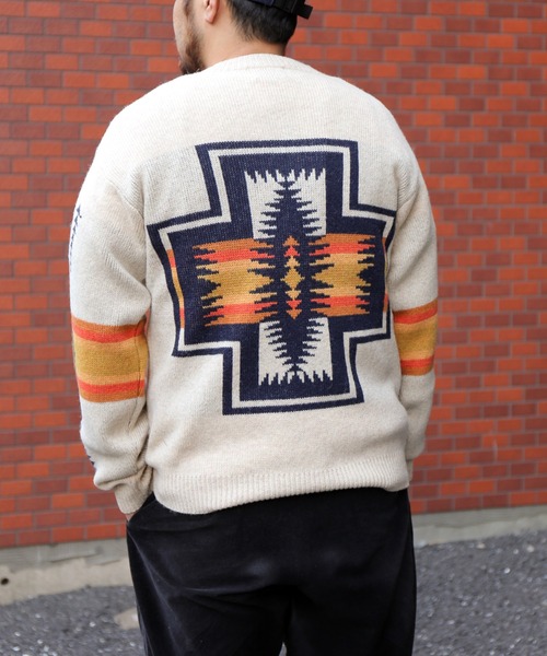 PENDLETON(ペンドルトン)の「クールネックプルオーバーニット(ニット/セーター・メンズ・ブラック/グリーン/アイボリー/ブラック系その他・S/M/L)」の17枚目の写真