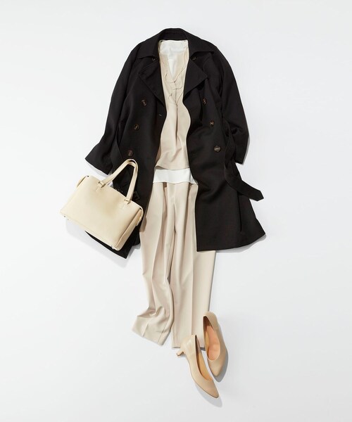 SHOO・LA・RUE(シューラルー)の「◆【S-3L/2点セット】ストレッチ入りダブルクロスレイヤードセット(その他トップス・レディース・ブラック系1/グリーン系2/ベージュ系その他5・01/02/03/04/05)」の19枚目の写真