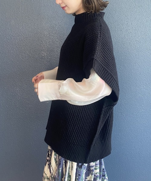 AS KNOW AS PINKY(アズノゥアズピンキー)の「ふわもち贅沢カラーベスト(ベスト・レディース・ブラウン/グリーン/ホワイト/ブラック・FREE)」の2枚目の写真