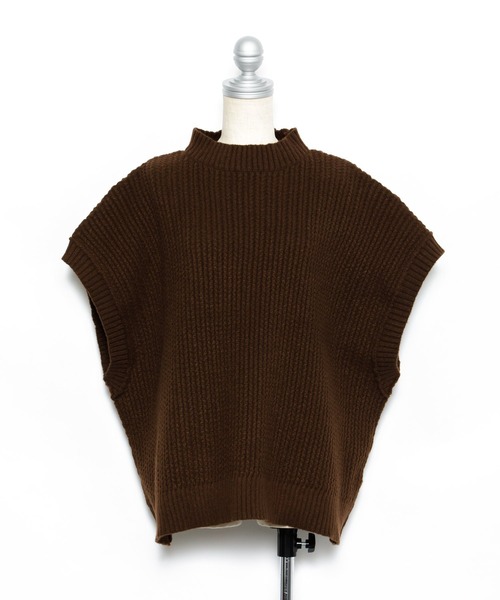 AS KNOW AS PINKY(アズノゥアズピンキー)の「ふわもち贅沢カラーベスト(ベスト・レディース・ブラウン/グリーン/ホワイト/ブラック・FREE)」の10枚目の写真