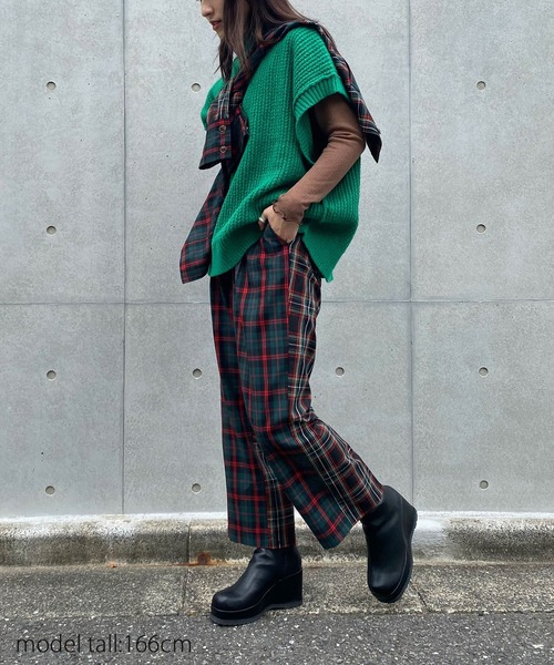 AS KNOW AS PINKY(アズノゥアズピンキー)の「ふわもち贅沢カラーベスト(ベスト・レディース・ブラウン/グリーン/ホワイト/ブラック・FREE)」の7枚目の写真