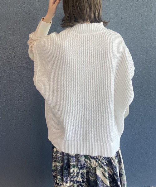 AS KNOW AS PINKY(アズノゥアズピンキー)の「ふわもち贅沢カラーベスト(ベスト・レディース・ブラウン/グリーン/ホワイト/ブラック・FREE)」の19枚目の写真