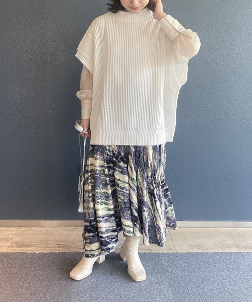 AS KNOW AS PINKY(アズノゥアズピンキー)の「ふわもち贅沢カラーベスト(ベスト・レディース・ブラウン/グリーン/ホワイト/ブラック・FREE)」の21枚目の写真